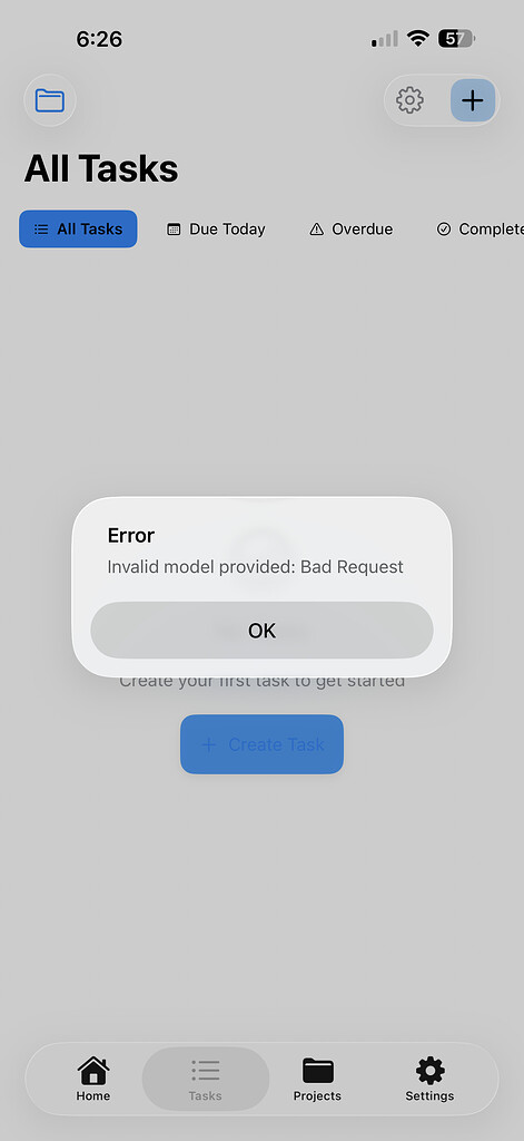 IOS App - Getting 